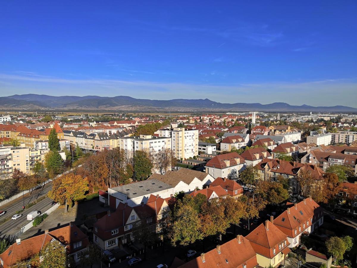Bel Appartement Avec Vue Splendide Sur Toute La Ville De Colmar - Parking Gratuit Exterior photo
