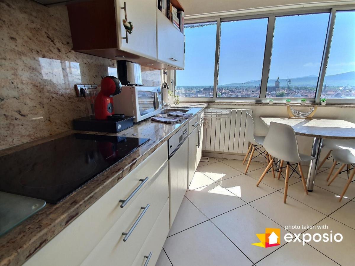 Bel Appartement Avec Vue Splendide Sur Toute La Ville De Colmar - Parking Gratuit Exterior photo