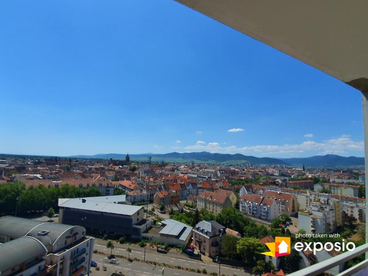 Bel Appartement Avec Vue Splendide Sur Toute La Ville De Colmar - Parking Gratuit Exterior photo