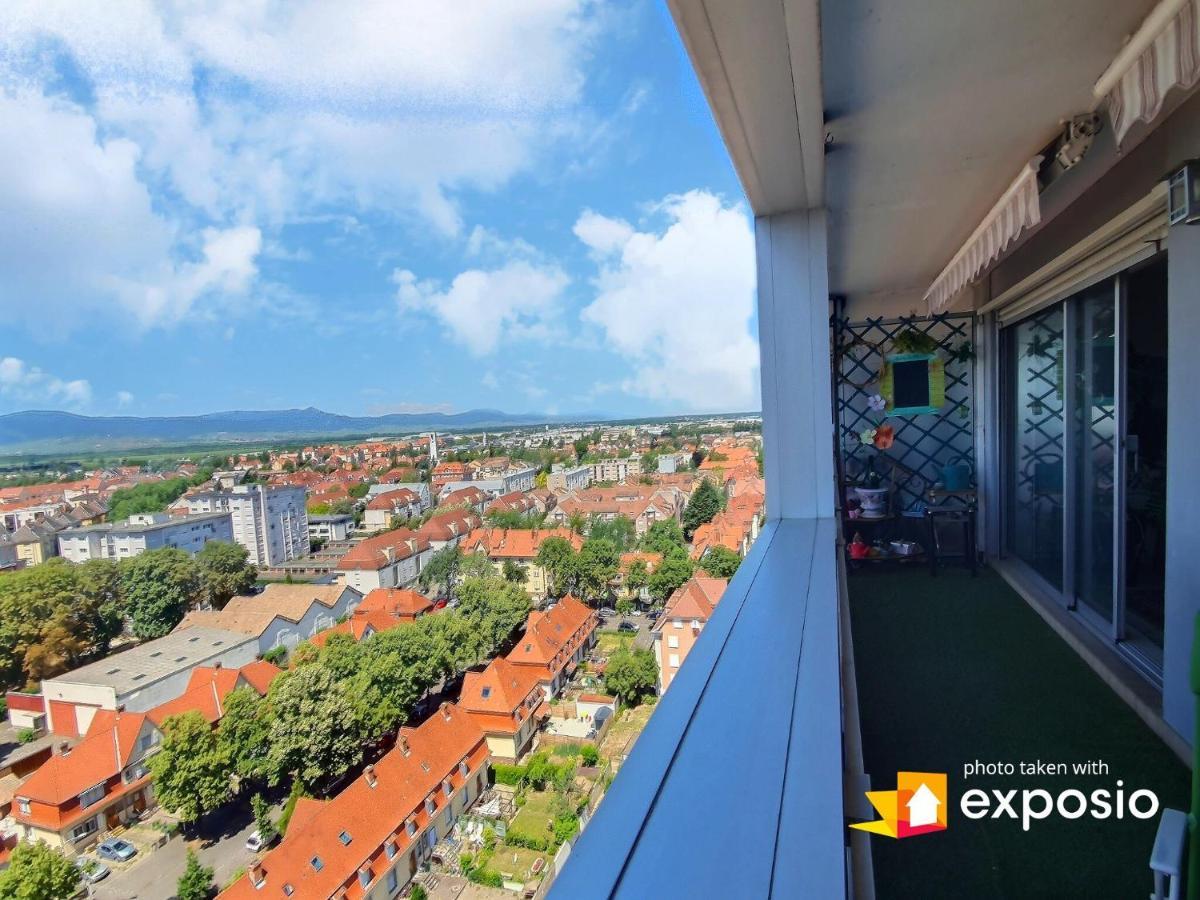 Bel Appartement Avec Vue Splendide Sur Toute La Ville De Colmar - Parking Gratuit Exterior photo